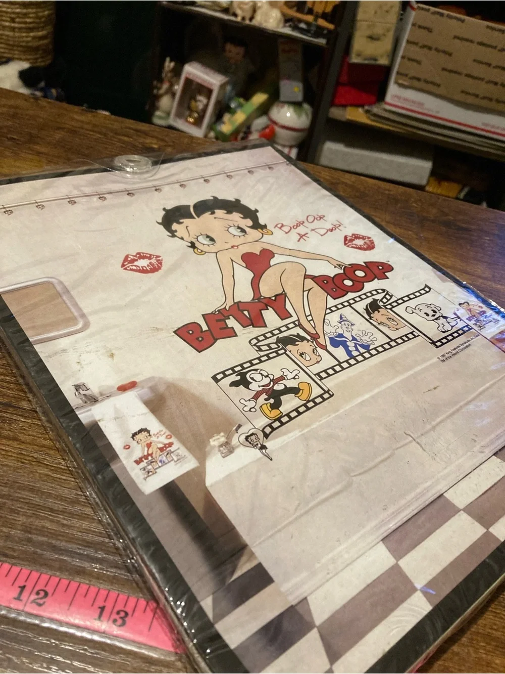 Catalina Betty Boop vinyl shower curtain